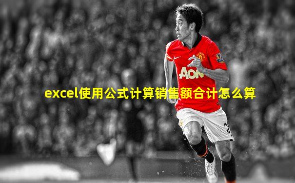 excel使用公式计算销售额合计怎么算