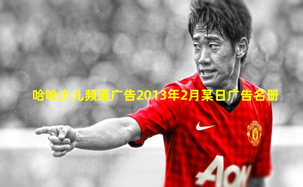 哈哈少儿频道广告2013年2月某日广告名册