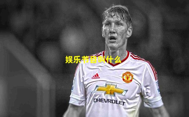 娱乐节目叫什么